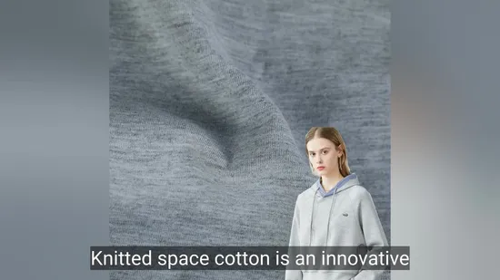 Tecido de malha de camada de ar de elastano de poliéster absorvente de umidade para roupas